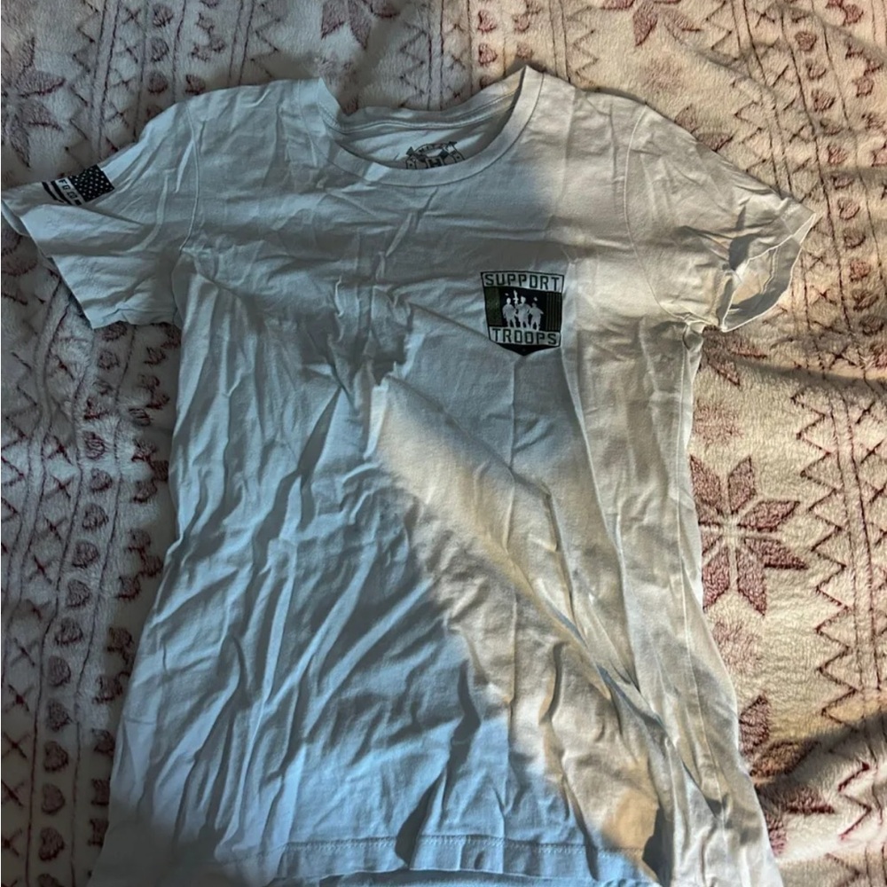 Support Our Troops White T-Shirt